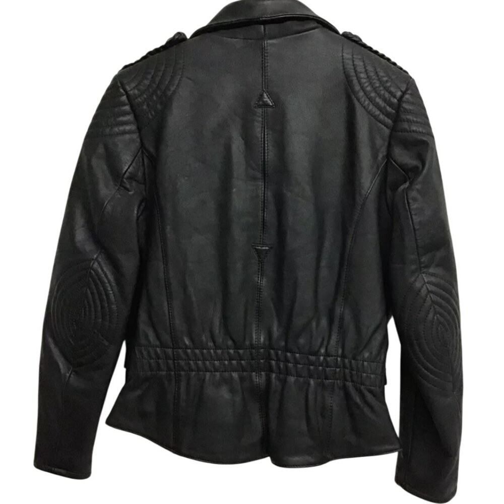Hein Gericke HARLEY DAVIDSON Moto Jacket Vtg 80s Women's Lined Slim Cut Leather - Picture 2 of 16